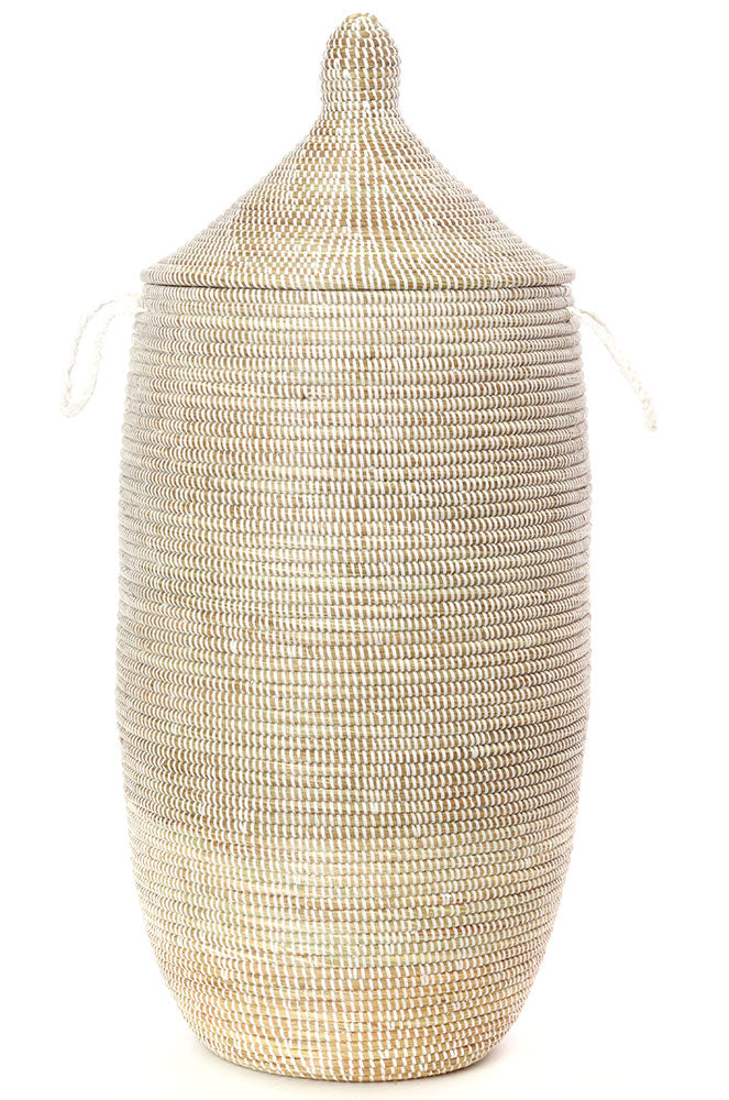 Slender Laurel Hamper Basket from Senegal