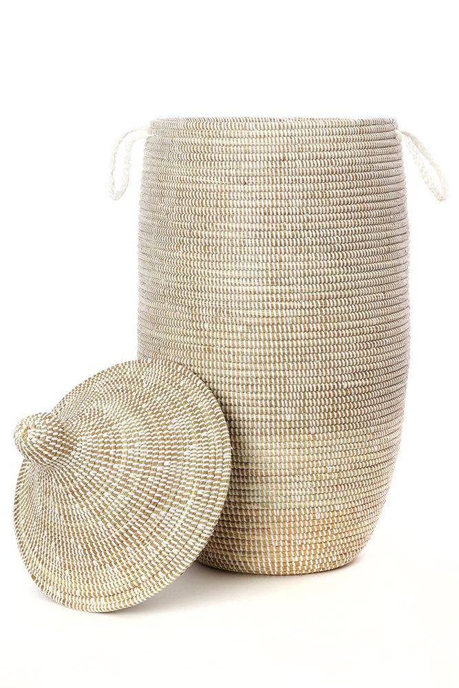 Slender Laurel Hamper Basket from Senegal